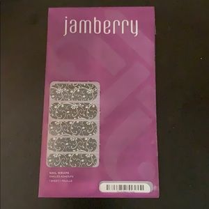 Jamberry- black floral- FULL SET
